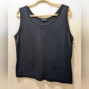 Land's End women's tank top. Dark navy blue. Size XL.
